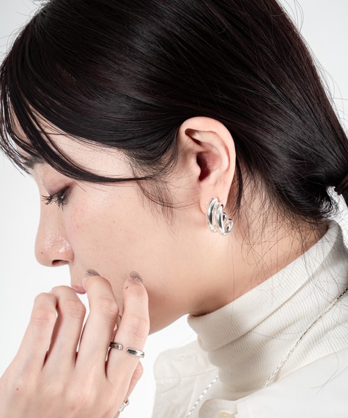 JENNYBIRD（ジェニーバード）の「【JENNY BIRD/ジェニーバード】フープピアス　FLORENCE EARRINGS（ピアス（両耳用）・レディース・シルバー/ゴールド/シルバー×ゴールド・FREE）」の20枚目の写真