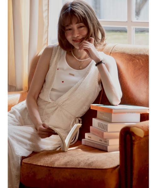 JUMELLE（ジュメロ）の「vintage flower dress（ワンピース・レディース・アイボリー/ブラック・SMALL/MEDIUM）」の8枚目の写真