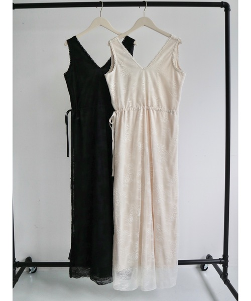 JUMELLE（ジュメロ）の「vintage flower dress（ワンピース・レディース・アイボリー/ブラック・SMALL/MEDIUM）」の16枚目の写真