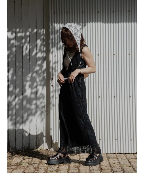 JUMELLE（ジュメロ）の「vintage flower dress（ワンピース・レディース・アイボリー/ブラック・SMALL/MEDIUM）」の18枚目の写真