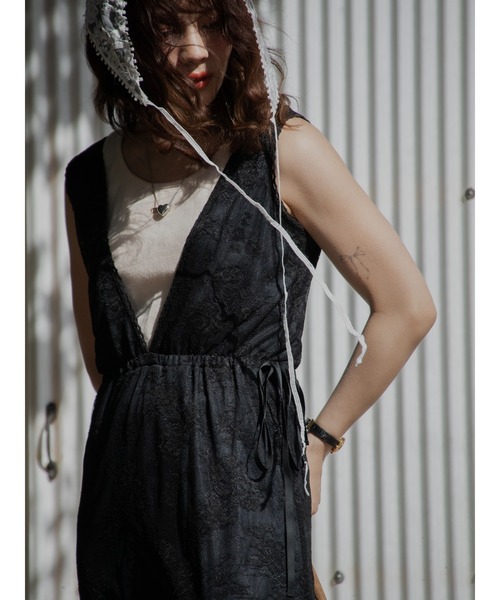 JUMELLE（ジュメロ）の「vintage flower dress（ワンピース・レディース・アイボリー/ブラック・SMALL/MEDIUM）」の19枚目の写真