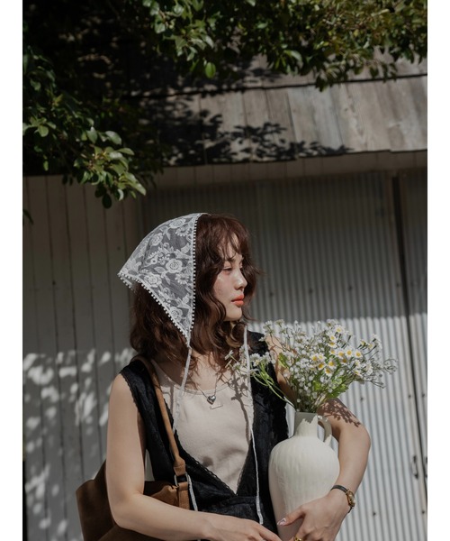 JUMELLE（ジュメロ）の「vintage flower dress（ワンピース・レディース・アイボリー/ブラック・SMALL/MEDIUM）」の20枚目の写真