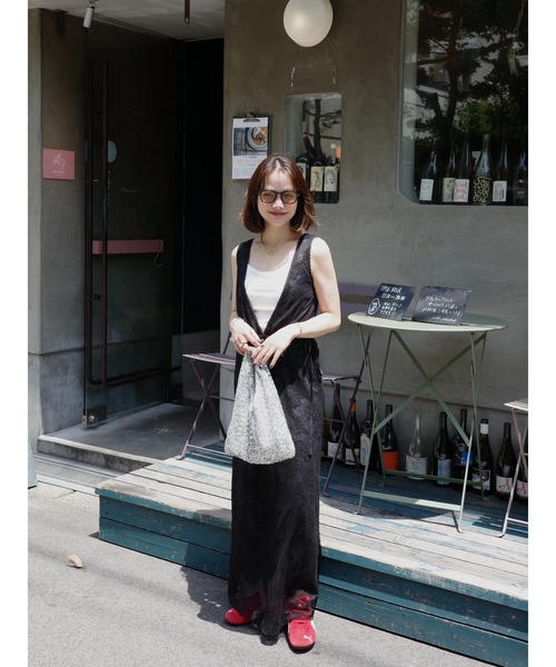 JUMELLE（ジュメロ）の「vintage flower dress（ワンピース・レディース・アイボリー/ブラック・SMALL/MEDIUM）」の21枚目の写真