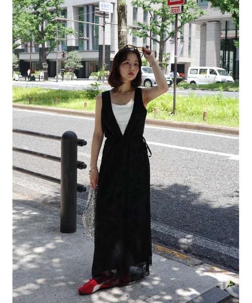 JUMELLE（ジュメロ）の「vintage flower dress（ワンピース・レディース・アイボリー/ブラック・SMALL/MEDIUM）」の22枚目の写真