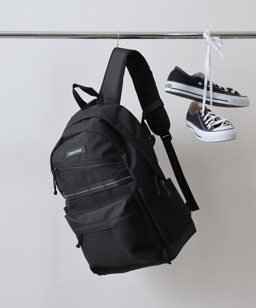 CONVERSE(コンバース)の「CONVERSE ASポリ1P Dパック(バックパック/リュック・レディース・ブラック系その他/ブラック・FREE)」の1枚目の写真