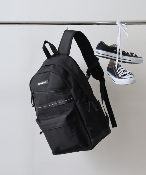 CONVERSE(コンバース)の「CONVERSE ASポリ1P Dパック(バックパック/リュック・レディース・ブラック系その他/ブラック・FREE)」の2枚目の写真
