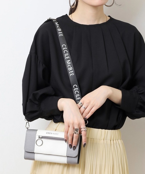 CECIL McBEE(セシルマクビー)の「トラベルキャンバスシリーズ マルチショルダーバッグ(ショルダーバッグ・レディース・グレー・F)」の19枚目の写真