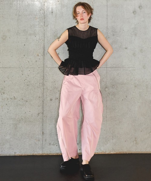 メゾンスペシャル　アシンメトリーファスナーカーブパンツ　完売品 Asymmetry Zipper Curve Pants/アシンメトリーファスナーカーブ