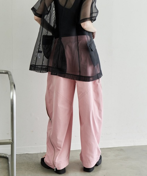 メゾンスペシャル　アシンメトリーファスナーカーブパンツ　完売品 Asymmetry Zipper Curve Pants/アシンメトリーファスナーカーブ