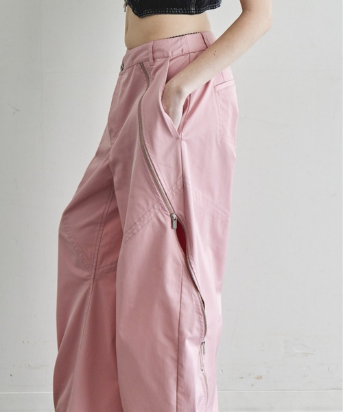 メゾンスペシャル　アシンメトリーファスナーカーブパンツ　完売品 Asymmetry Zipper Curve Pants