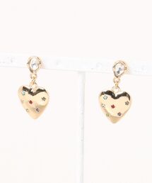 【金属アレルギー対応】ハートドロップピアス Florence Heart Drop