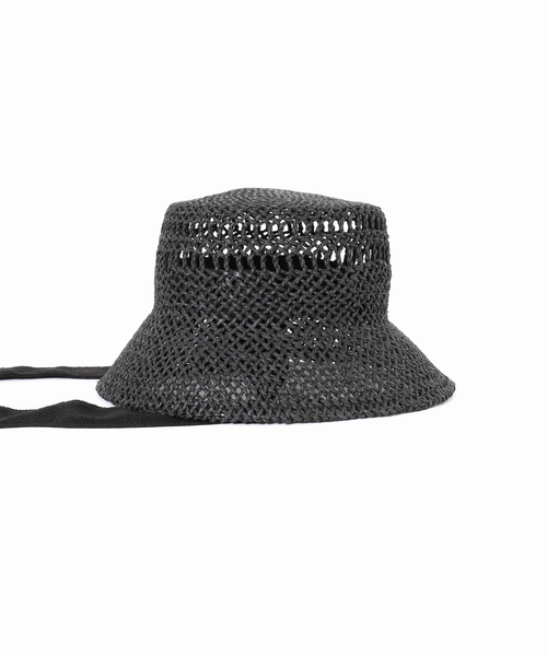 JOURNAL STANDARD(ジャーナルスタンダード)の「【REVIS/レビス】リボンツキペーパーハット(ハット・レディース・ベージュ/ブラック・FREE)」の11枚目の写真