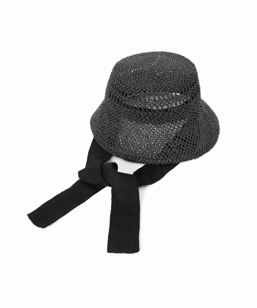 JOURNAL STANDARD(ジャーナルスタンダード)の「【REVIS/レビス】リボンツキペーパーハット(ハット・レディース・ベージュ/ブラック・FREE)」の12枚目の写真