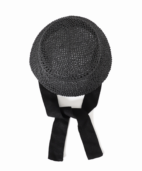 JOURNAL STANDARD(ジャーナルスタンダード)の「【REVIS/レビス】リボンツキペーパーハット(ハット・レディース・ベージュ/ブラック・FREE)」の13枚目の写真