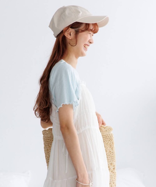 flower(フラワー)の「プリーツキャミワンピース(ワンピース・レディース・アイボリー/ブラック・FREE)」の6枚目の写真