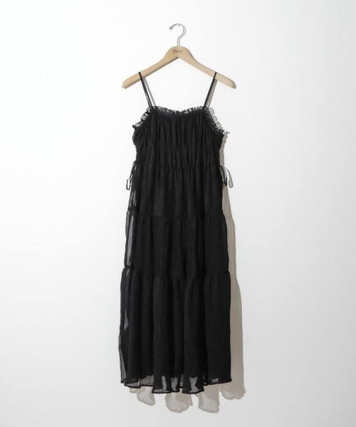 flower(フラワー)の「プリーツキャミワンピース(ワンピース・レディース・アイボリー/ブラック・FREE)」の16枚目の写真