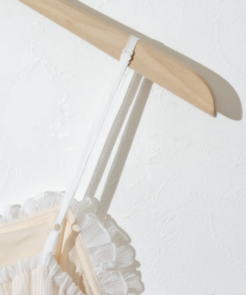 flower(フラワー)の「プリーツキャミワンピース(ワンピース・レディース・アイボリー/ブラック・FREE)」の21枚目の写真