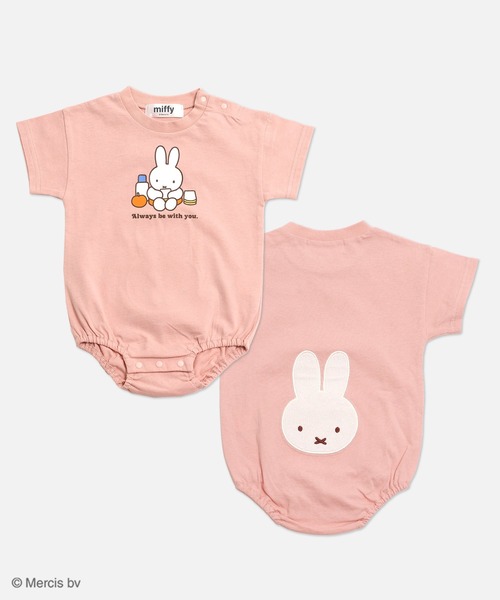 Miffy（ ミッフィー）の「〈ミッフィー〉半袖ロンパース（ロンパース・キッズ・ホワイト/クリーム/ラベンダー/スモークピンク・80ｃｍ/70cm）」の4枚目の写真