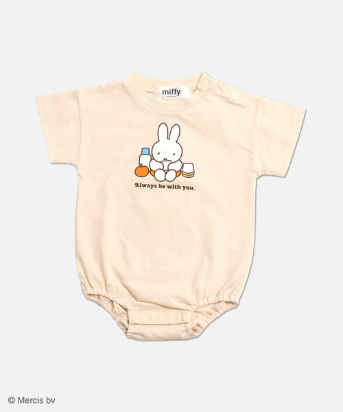 Miffy（ ミッフィー）の「〈ミッフィー〉半袖ロンパース（ロンパース・キッズ・ホワイト/クリーム/ラベンダー/スモークピンク・80ｃｍ/70cm）」の5枚目の写真