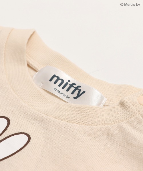 Miffy（ ミッフィー）の「〈ミッフィー〉半袖ロンパース（ロンパース・キッズ・ホワイト/クリーム/ラベンダー/スモークピンク・80ｃｍ/70cm）」の7枚目の写真
