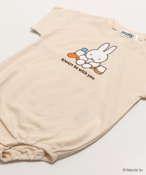 Miffy（ ミッフィー）の「〈ミッフィー〉半袖ロンパース（ロンパース・キッズ・ホワイト/クリーム/ラベンダー/スモークピンク・80ｃｍ/70cm）」の11枚目の写真