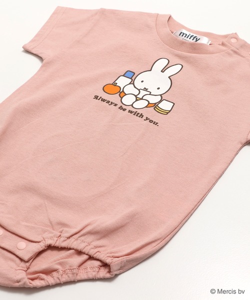 Miffy（ ミッフィー）の「〈ミッフィー〉半袖ロンパース（ロンパース・キッズ・ホワイト/クリーム/ラベンダー/スモークピンク・80ｃｍ/70cm）」の13枚目の写真