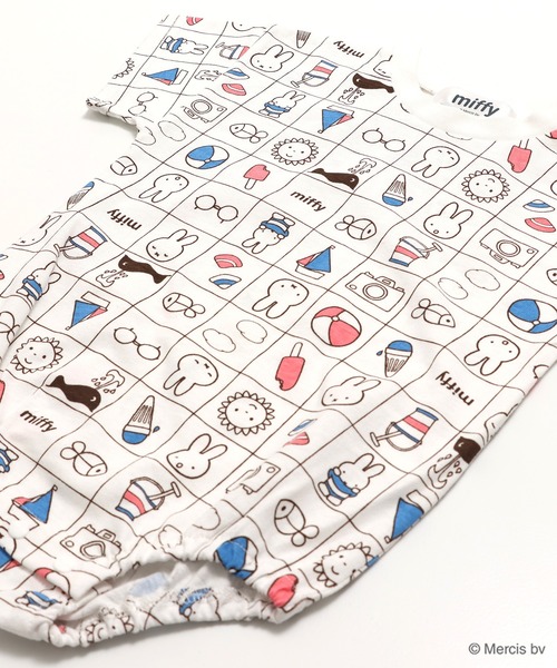 Miffy（ ミッフィー）の「〈ミッフィー〉半袖ロンパース（ロンパース・キッズ・ホワイト/クリーム/ラベンダー/スモークピンク・80ｃｍ/70cm）」の15枚目の写真
