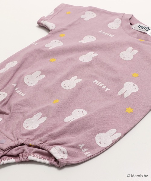 Miffy（ ミッフィー）の「〈ミッフィー〉半袖ロンパース（ロンパース・キッズ・ホワイト/クリーム/ラベンダー/スモークピンク・80ｃｍ/70cm）」の16枚目の写真