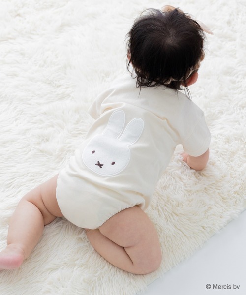 Miffy（ ミッフィー）の「〈ミッフィー〉半袖ロンパース（ロンパース・キッズ・ホワイト/クリーム/ラベンダー/スモークピンク・80ｃｍ/70cm）」の18枚目の写真