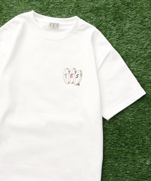 The Endless Summer（エンドレスサマー）の「TES YAKUMAN T-SHIRT / Tシャツ（Tシャツ/カットソー・メンズ・ホワイト/グレー/アイボリー/ピンク・SMALL/MEDIUM/LARGE/X-LARGE/XX-LARGE）」の6枚目の写真