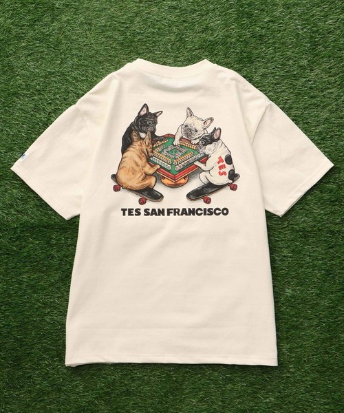 The Endless Summer（エンドレスサマー）の「TES YAKUMAN T-SHIRT / Tシャツ（Tシャツ/カットソー・メンズ・ホワイト/グレー/アイボリー/ピンク・SMALL/MEDIUM/LARGE/X-LARGE/XX-LARGE）」の16枚目の写真