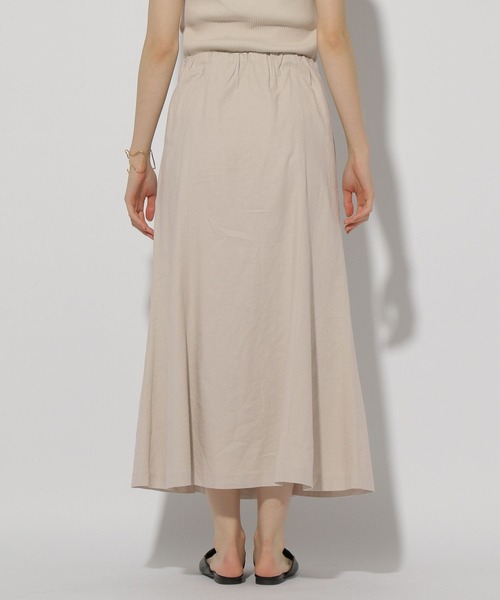 Elura(エルーラ)の「リネンブレンドやわらかスカート≪低身長サイズあり≫/292525(スカート・レディース・ネイビー/カーキ/ライトベージュ/ブラウン系その他・LARGE/MEDIUM)」の19枚目の写真