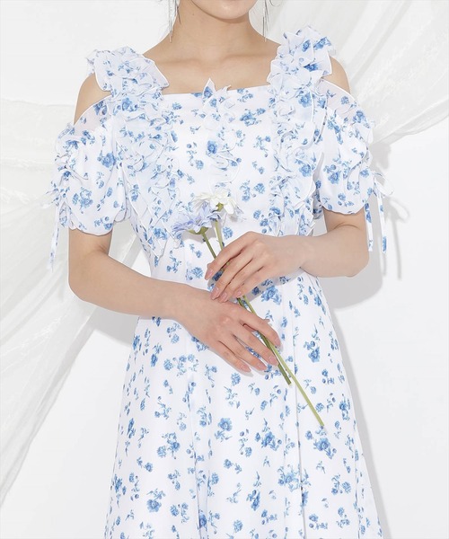 値下げ中 WILLSELECTION 新作 ジュイフラワーフリルワンピース WILLSELECTION ワンピース ジュイフラワーフリルワンピース