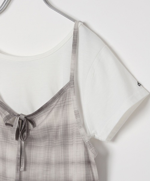 GLOBAL WORK(グローバルワーク)の「シアーチェックワンピースセット/AND YUA ANY/325907(ワンピース・キッズ・グレー/ブルー・SMALL/MEDIUM)」の19枚目の写真