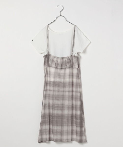 GLOBAL WORK(グローバルワーク)の「シアーチェックワンピースセット/AND YUA ANY/325907(ワンピース・キッズ・グレー/ブルー・SMALL/MEDIUM)」の21枚目の写真
