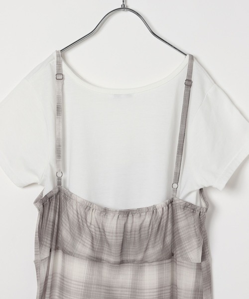 GLOBAL WORK(グローバルワーク)の「シアーチェックワンピースセット/AND YUA ANY/325907(ワンピース・キッズ・グレー/ブルー・SMALL/MEDIUM)」の22枚目の写真