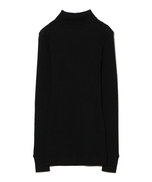 fennica（フェニカ）の「homspun / 丸胴テレコ タートルネック プルオーバー（Tシャツ/カットソー・レディース・チャコールグレー/ピンク/ブラック・ONE SIZE）」の7枚目の写真