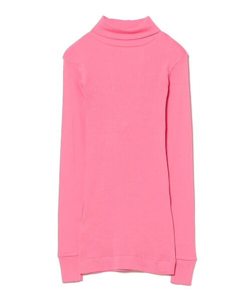 fennica（フェニカ）の「homspun / 丸胴テレコ タートルネック プルオーバー（Tシャツ/カットソー・レディース・チャコールグレー/ピンク/ブラック・ONE SIZE）」の10枚目の写真