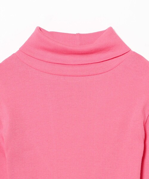 fennica（フェニカ）の「homspun / 丸胴テレコ タートルネック プルオーバー（Tシャツ/カットソー・レディース・チャコールグレー/ピンク/ブラック・ONE SIZE）」の11枚目の写真