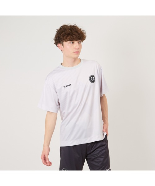 hummel(ヒュンメル)の「hummel/ヒュンメル H.FC プラクティスシャツ(Tシャツ/カットソー・メンズ・ブルー/ブラック/レッド/グレー・L/M/XL)」の1枚目の写真