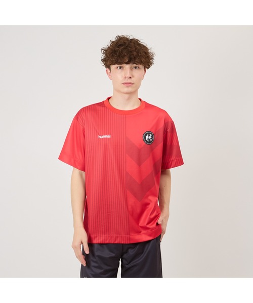 hummel(ヒュンメル)の「hummel/ヒュンメル H.FC プラクティスシャツ(Tシャツ/カットソー・メンズ・ブルー/ブラック/レッド/グレー・L/M/XL)」の4枚目の写真