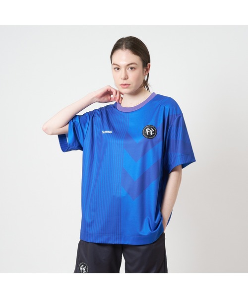 hummel(ヒュンメル)の「hummel/ヒュンメル H.FC プラクティスシャツ(Tシャツ/カットソー・メンズ・ブルー/ブラック/レッド/グレー・L/M/XL)」の3枚目の写真