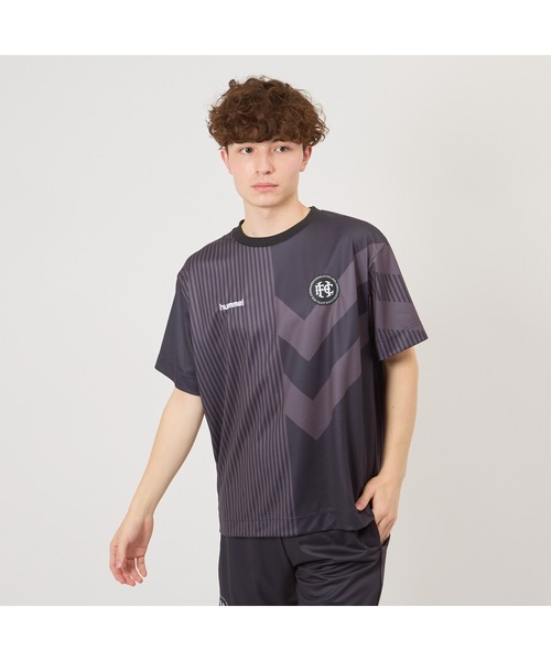 hummel(ヒュンメル)の「hummel/ヒュンメル H.FC プラクティスシャツ(Tシャツ/カットソー・メンズ・ブルー/ブラック/レッド/グレー・L/M/XL)」の2枚目の写真