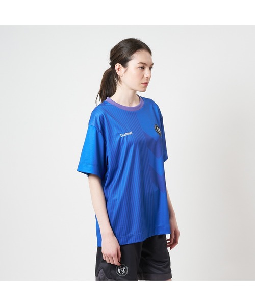 hummel(ヒュンメル)の「hummel/ヒュンメル H.FC プラクティスシャツ(Tシャツ/カットソー・メンズ・ブルー/ブラック/レッド/グレー・L/M/XL)」の10枚目の写真