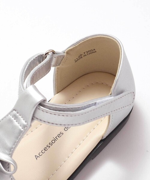 BeBe（ベベ）の「リボンモチーフメッシュストラップサンダル(15~21cm)（サンダル・キッズ・ベージュ/グレー・18.0cm/19.0cm/20.0cm/21.0cm/17.0cm/16.0cm/15.0cm）」の9枚目の写真