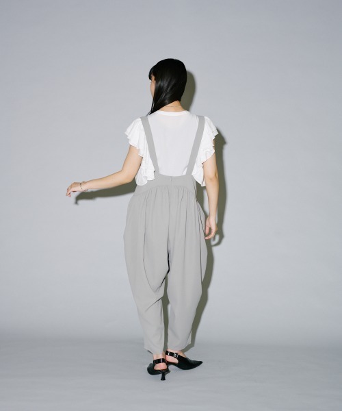 terrace(テラス)の「サス付バルーンパンツ(つなぎ/オールインワン・レディース・ブラック/グレー・MEDIUM)」の21枚目の写真
