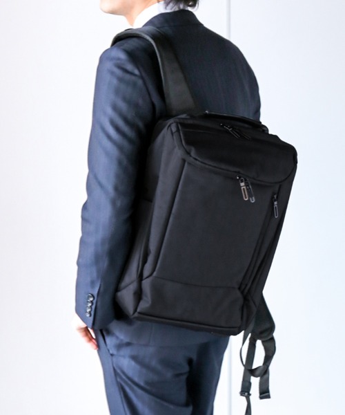 sankyo shokai(サンキョウショウカイ)の「大人のビジネスリュック(バックパック/リュック・メンズ・ネイビー/ブラック・FREE)」の6枚目の写真