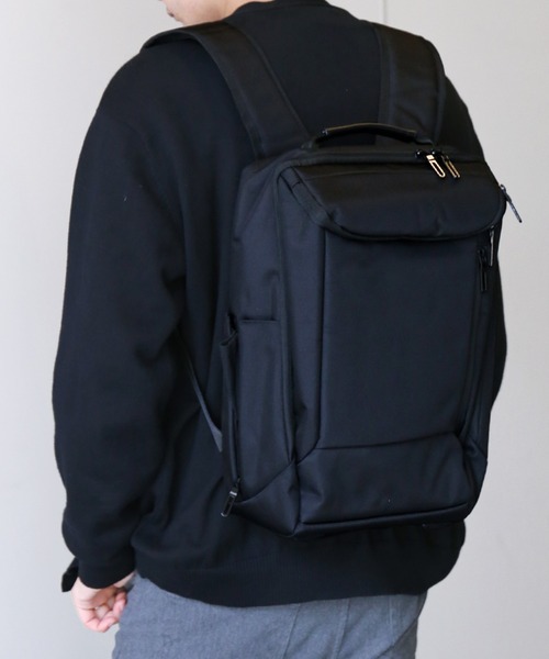sankyo shokai(サンキョウショウカイ)の「大人のビジネスリュック(バックパック/リュック・メンズ・ネイビー/ブラック・FREE)」の11枚目の写真