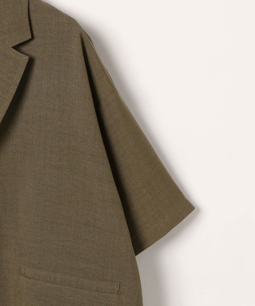 LEPSIM（レプシィム）の「《リネンライクドライシリーズ》ショートジャケット　491941（テーラードジャケット・レディース・ベージュ/ブラック/グリーン系その他・FREE）」の6枚目の写真