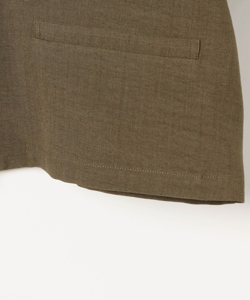 LEPSIM（レプシィム）の「《リネンライクドライシリーズ》ショートジャケット　491941（テーラードジャケット・レディース・ベージュ/ブラック/グリーン系その他・FREE）」の8枚目の写真